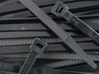 8 Inch Heavy Duty Black Cable Ties (120lbs) 100pk