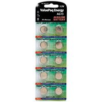 Dantona Valuepak Energy AG13 Silver Oxide Button Cell Batteries, 10 Pk