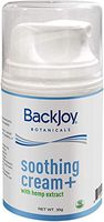 BackJoy Botanicals Soothing Cream + Hemp Extract, All Natural, Reduces Pain/Inflammation, Hydrates Skin, Menthol, Emu Oil, Helichrysum, Rosemary, Copaiba, Aloe Vera, Safflower Seed Oil, 30g