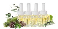 (4 Pack) Sycamore Fir Pine Plug in Refills - Fits Air Wick® Scented Oil Warmers