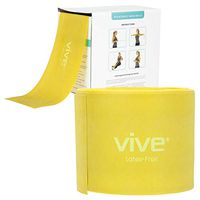 Vive Professional Resistance Bands - 25 Yard Non-Latex Roll for Physical Therapy, Lower and Upper Body Exercise Workout - Straight Elastic for Strength Training, Rehabilitation, Women, Men (Thin)