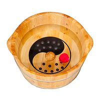 Foot Massagers Foot Bath Barrel Wash The Foot Bucket Pedicure Bucket Cedar Health Bucket Spa Massage Pedicure Bucket Magnet Massage Foot Bath Barrel Small Wooden Tub for Home Use Give Your Family The