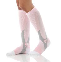 Mojo Sports Compression Socks for Recovery with Elite Design | Pink Medium