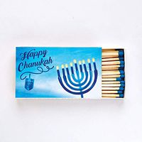 Chanukah Matches 50 Long Wooden Match Stick in Rectangle Gift Box Great for Lighting Candles Fireplaces and More