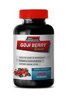 Weight Loss Appetite suppressant Pills - Goji Berry Extract Complex - Natural ANTIOXIDANT - Mangosteen Supplements - 1 Bottle 60 Capsules