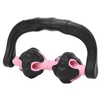 Akozon Muscle Roller Multifunction Portable Handle Muscle Roller Massage Foot Leg Massager Promote Body Circulation for Deep Tissue Pain Relief Thigh Arms(Pink)