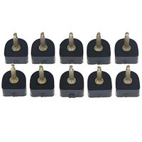 5 Pairs High Heel Shoes Repair Tips Durable Repair Heel Caps Taps Pins Non-Slip Shoes Replacement Dowels Pad Heel Protector Plates Covers Silent Heel,5 Sizes,7,9,10,11,12mm,U Shape,Black