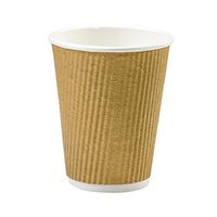 Cups - Brown Groove - Sold in Packs of 20 Cups