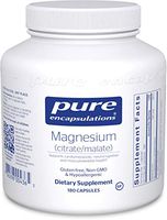 Pure Encapsulations - Magnesium (Citrate/Malate) - Hypoallergenic Supplement Supports Nutrient Utilization and Physiological Functions - 180 Capsules