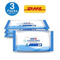 Disinfectant Wipes, 75% Alcohol Cleaning Wet Wipes, Daily Disinfecting Use for Hand Home House Travel Office Electronics School All Purpose （3 Packs,120Wipes）