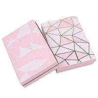 BBC 6 Cavity Gilding Pink Bakery Cake Paper Box With Inserts Gift Packaging, 10 Counts (6 Cavity)