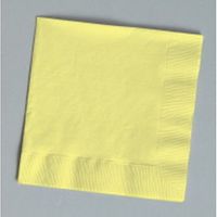 Yellow Beverage Napkins
