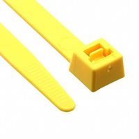 Hellermann Tyton T150XLL4X2 Heavy Duty Cable Tie, 52.2" Long, 175 lb Tensile Strength, PA66, Yellow (Pack of 25)