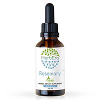 Rosemary A60 Alcohol Herbal Extract Tincture, Organic Rosemary (Rosmarinus Officinalis) Dried Leaf (2 fl oz)