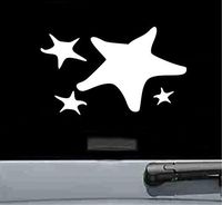 Starfish family Vinyl Decal Sticker (WHITE)