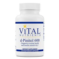 Vital Nutrients - D-Pinitol 600 mg - For Maintenance and Support of Ovarian Health and Insulin Sensitivity - 60 Capsules per Bottle
