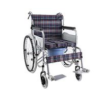 LBSX Wheelchairs Lightweight Transport Adult Folding Wheelchair with Handbrakes Personalized Portable Multi-Function Folding Toilet Elderly Travel Trolley