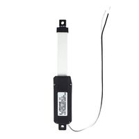 Mini Electric Linear Actuator Stroke 2"-Force 4.5 lbs-12V | High-Speed 0.6"/sec-Weight 0.15KG Ideal for Intelligent Range Hood, Fan Blades, Cabinets, Window Opener, Robotics, Home Automation
