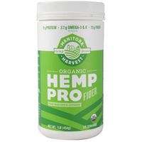 Manitoba Harvest Organic Hemp Pro Fiber Plant Based Protein Supplement, 1.0 Pound (Pack of 5)