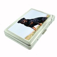 Dog rottweiler 03 Cigarette Case w Built In Lighter