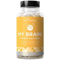 My Brain! Migraine Relief & Headache Vitamins – Sensitivity, Nausea & Auras, Healthy Brain Function for a Clear Mind – Fast-Acting Magnesium, Butterbur, Feverfew – 60 Vegetarian Soft Capsules