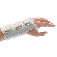 Rolyan D-Ring Left Wrist Brace, Size Small Fits Wrists 5.75"-6.5", 8.5" Long Length Support, Beige Brace with Straps and D-Ring Connectors to Secure and Stabilize Hands and Wrists