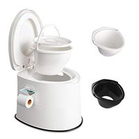 BINZHI Mobile Toilet Home Simple Pregnant Woman Elderly Bedside Toilet Portable Adult White Bedside Toilet (Color : White)