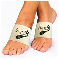Foots Love Plantar Fasciitis Arch Support Copper Foot Compression Arch Sleeve. The Guaranteed Highest Copper Content Stops Flat Feet, High Arch & Heel Pain from who Started The Arch Sleeve Trend.