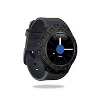 MightySkins Skin Compatible with Samsung Gear S2 3G - Black Wall | Protective, Durable, and Unique Vinyl Decal wrap Cover | Easy to Apply, Remove, and Change Styles | Made in The USA