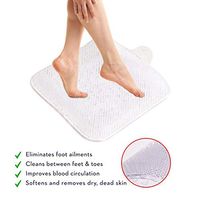 Bulary Shower Foot Scrubber Brush Cleaner Massager with Non-Slip Suction Cups and Soft,for Plantar Fasciitis Treatment,Reflexology Mat for Body Relief