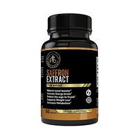 Pure Saffron Extract for Healthy Weight Loss-Natural Appetite Suppression - Mood Booster Anti- Anxiety Saffron Supplement for Depression- Hunger Suppressant for Women and Men (60 Saffron Capsules)