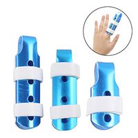 Aluminum Finger Splint,Adjustable Two Finger Splint Full Hand and Wrist Brace Support, Metal Straightening Immobilizer Treatment for Sprains, Mallet Injury, Arthritis