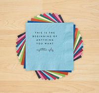 Beginning.Grad Letterpress Napkins - Set of 100-4208_HOL