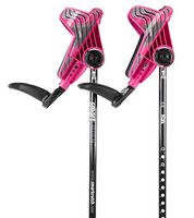 Smart Crutch (2020) Forearm Crutch 15-90 Degree Rotation - 2 Ergonomic Walking Aids, Adjustable 4’4-6’7 Adult Athlete Elderly Injury/Disability, Mobility Support - Medium, Pink