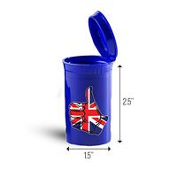 United Kingdom Flag Hand First Aid Case Pill Container ID 4757B