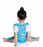 YXMxxm Posture Corrector for Kids, Improve Thoracic Kyphosis and Upright Stance,Comfortable Back Support for Boys & Girls,Blue,M15 to20