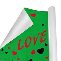 Gift Wrapping Paper Roll Eiffel Tower Love Heart for Birthday,Holiday,Wedding,Baby Shower Gift Wrap - 3Rolls - 58inch x 23inch Per Roll