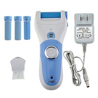 Electric Foot Callus Remover Feet Care Tool Dead Skin Exfoliating Removal Pedicure Kit + 2pcs Roller Grinding Head Replacement