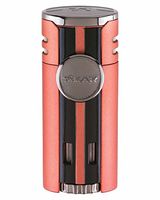 Xikar High Performance HP4 Diamond Quad Flame Cigar Lighter, in Attractive Gift Box, in-line Fuel Adjustment Wheel, Oversized Double EZ-View Fuel Windows, Lifetime Warranty, Chopper Orange