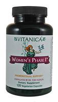 Vitanica Women's Phase I, Premenstrual Support, Vegan, 120 Capsules