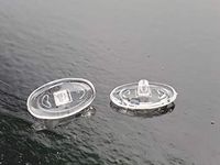 LMP Optical® Premium Grade Soft Silicone Universal Screw-in Mounting Nose Pads Non-Slip for Eyeglasses & Sunglasses 2 Pairs (13mm Oval)