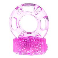 veer pool Double Head Strong Vibration Delay Ring Silicone Massage Ring