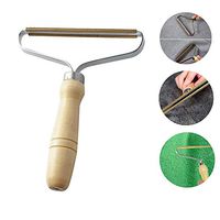 Lroplie Portable Wood Lint Remover Manual Clothes Cleaning Fuzz Shaver,Restores Your Clothes and Fabrics Lint Remover Hair Removal,Multi-Fabric Sweater Comb with Steel net,Pet Hair Hairball (White)