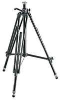 Manfrotto 028B Black Aluminum Studio Pro Triman Tripod with Geared Column