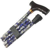 D,M H&M Floral Adjustable Folding Canes Blue Color