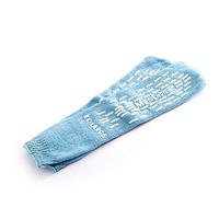 4 Pairs Single Tread Slipper Sock XXLarge Blue- Medichoice Socks Used in Hospitals Nationwide for Fall Management