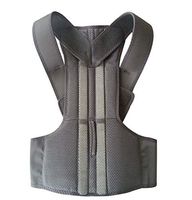 Back Support with 2 pcs Steel for Posture Corrector and Adjustable Double Pull Shoulder Back Support Belt S-XXL by Aofit (XL, Black)