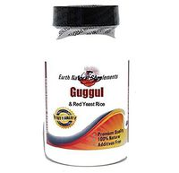 Guggul 450mg and Red Yeast Rice 450mg * 180 Capsules 100% Natural - by EarhNaturalSupplements