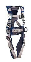 3M DBI-SALA 1112567 ExoFit STRATA, Aluminum Back/Side D-Rings, Tongue Buckle Leg Straps with Sewn in Hip Pad & Belt, Large, Blue/Gray