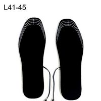 GrmeisLemc 1 Pair Winter USB Heating Insoles Unisex Thicken Warming Cutting Electric Heated Foot Shoes Warmer Pad - L